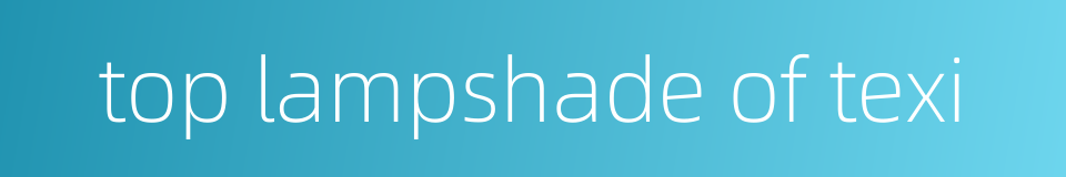 top lampshade of texi的同义词