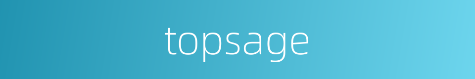 topsage的同义词