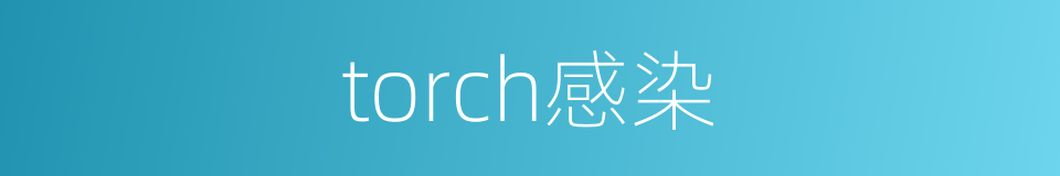 torch感染的同义词