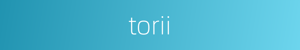 torii的同义词