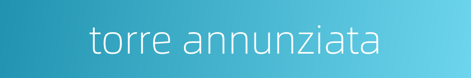 torre annunziata的同义词