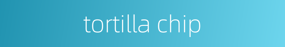 tortilla chip的同义词