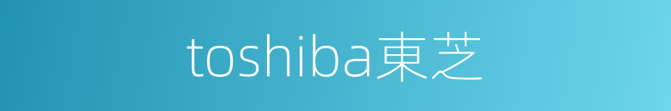 toshiba東芝的同義詞