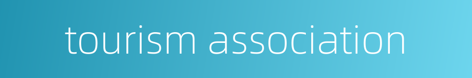 tourism association的同义词