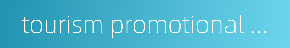tourism promotional material的同义词