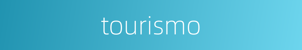 tourismo的同义词