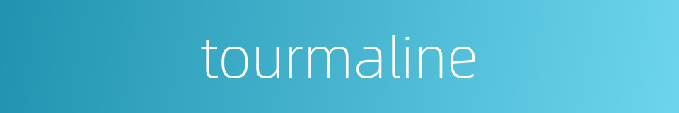 tourmaline的同义词