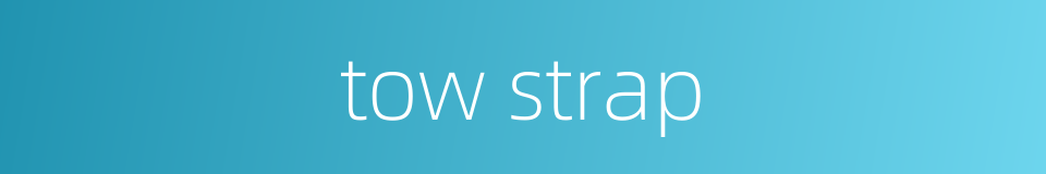tow strap的同义词