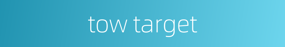 tow target的同义词