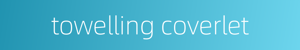 towelling coverlet的同义词