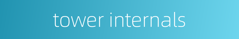 tower internals的同义词