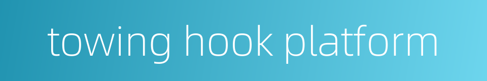 towing hook platform的同义词