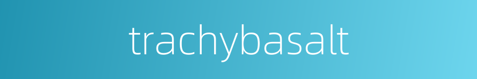 trachybasalt的同义词