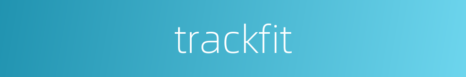 trackfit的同义词