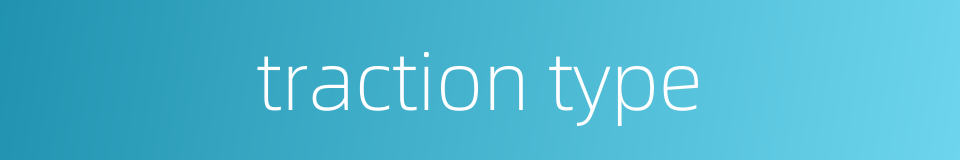 traction type的同义词