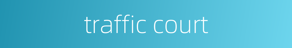 traffic court的同义词