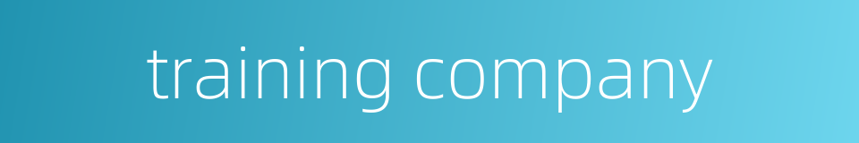 training company的同义词