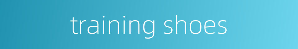 training shoes的同义词