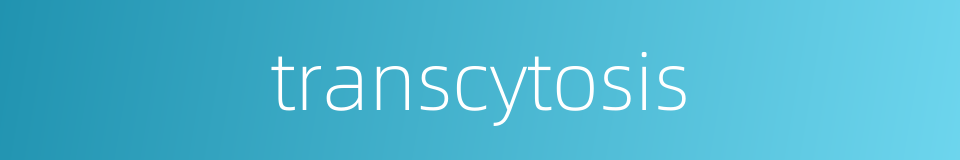 transcytosis的同义词