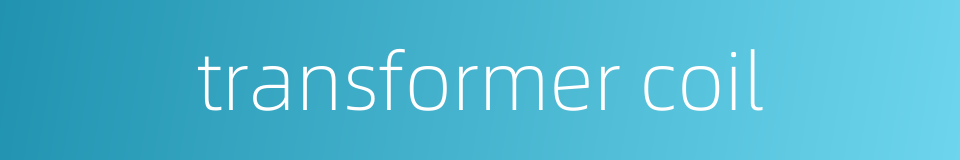 transformer coil的同义词
