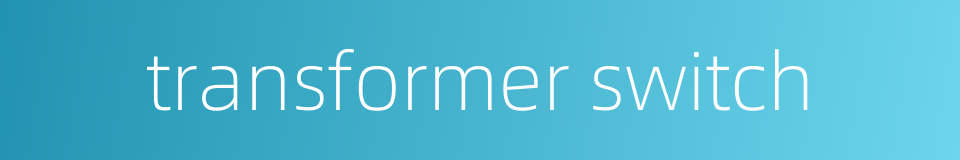 transformer switch的同义词