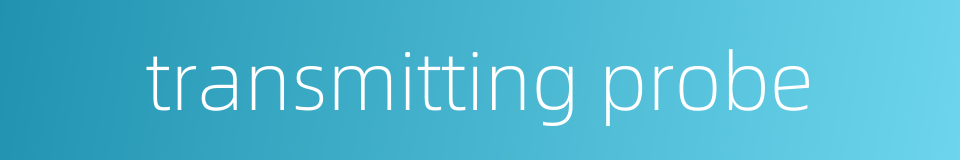 transmitting probe的同义词