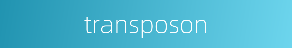 transposon的同义词