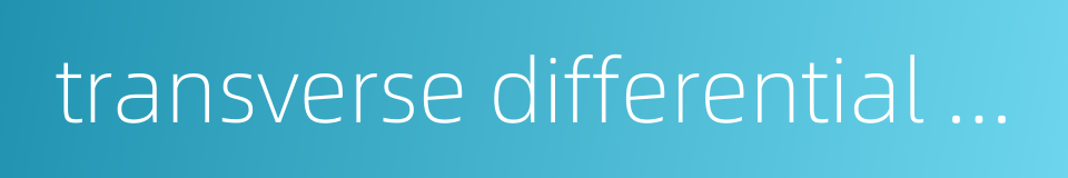 transverse differential protection的同义词