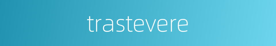 trastevere的同义词
