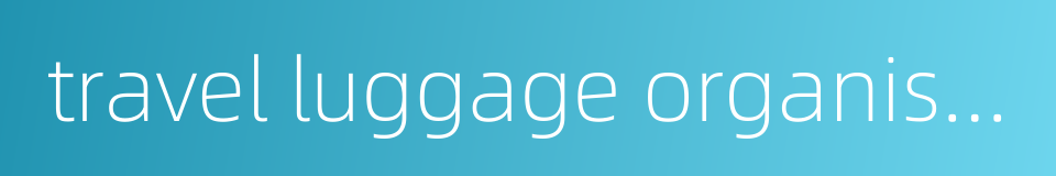 travel luggage organiser set的同义词