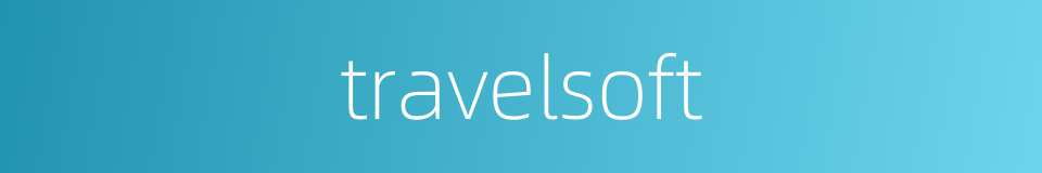 travelsoft的同义词