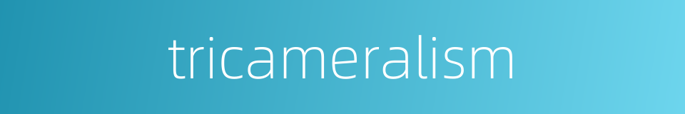 tricameralism的同义词