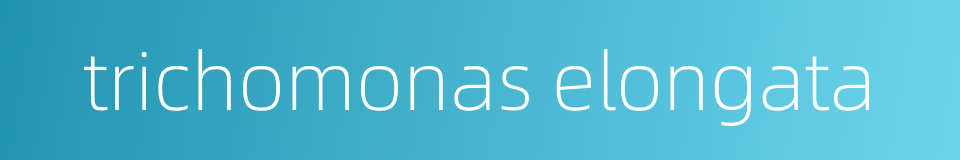 trichomonas elongata的同义词