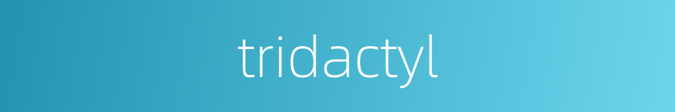 tridactyl的同义词