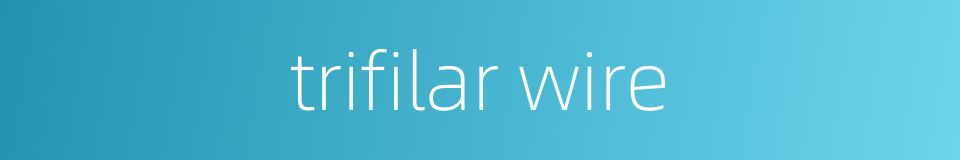 trifilar wire的同义词