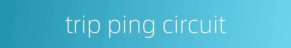 trip ping circuit的同义词