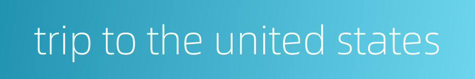 trip to the united states的同义词