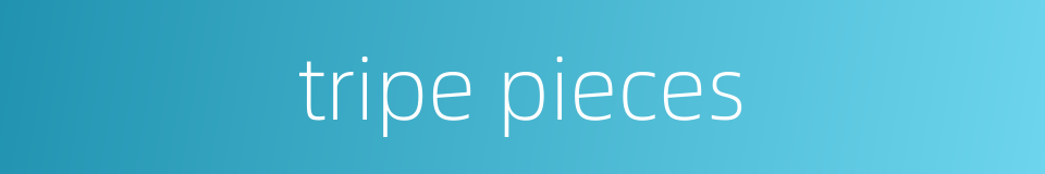 tripe pieces的同义词