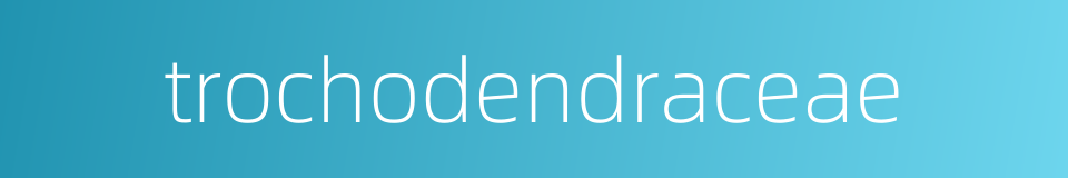 trochodendraceae的同义词