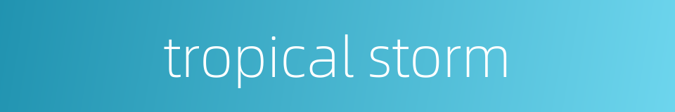 tropical storm的同义词