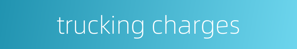 trucking charges的同义词