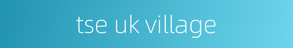 tse uk village的同义词