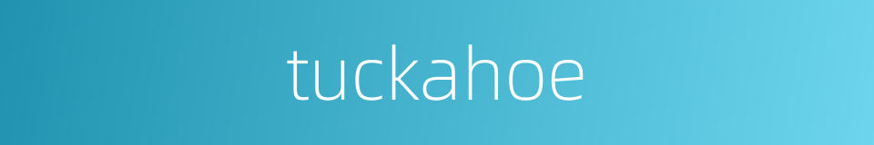 tuckahoe的同义词