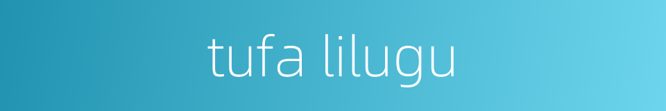 tufa lilugu的同义词