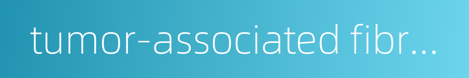 tumor-associated fibroblast的同义词