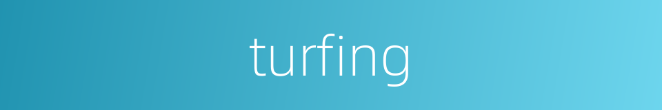 turfing的同义词