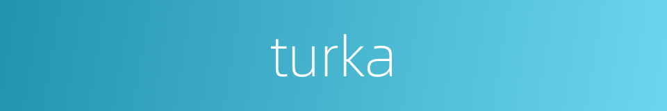 turka的同义词