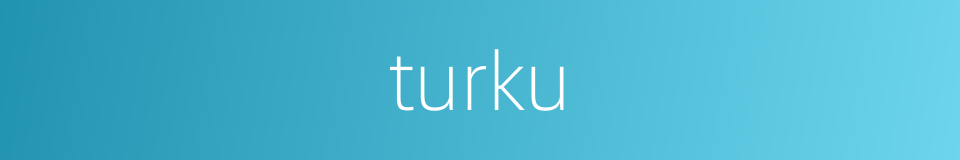 turku的同义词