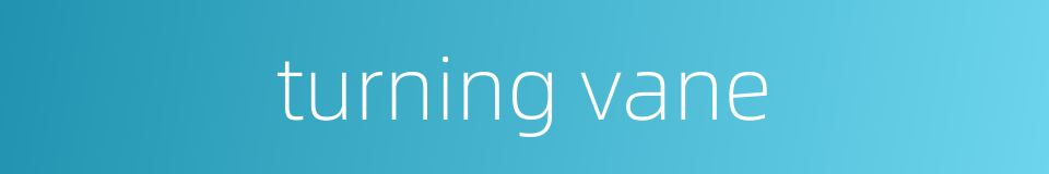 turning vane的同义词