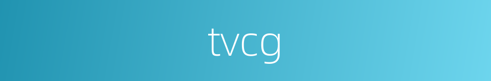 tvcg的同义词